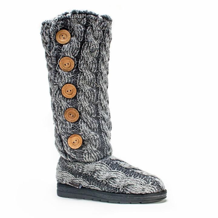 Muk Luks Malena Women's Tall Boots, Girl's, Size: 6, Grey