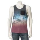 Men's Distortion Tropical Tank Top, Size: Xxl, Black