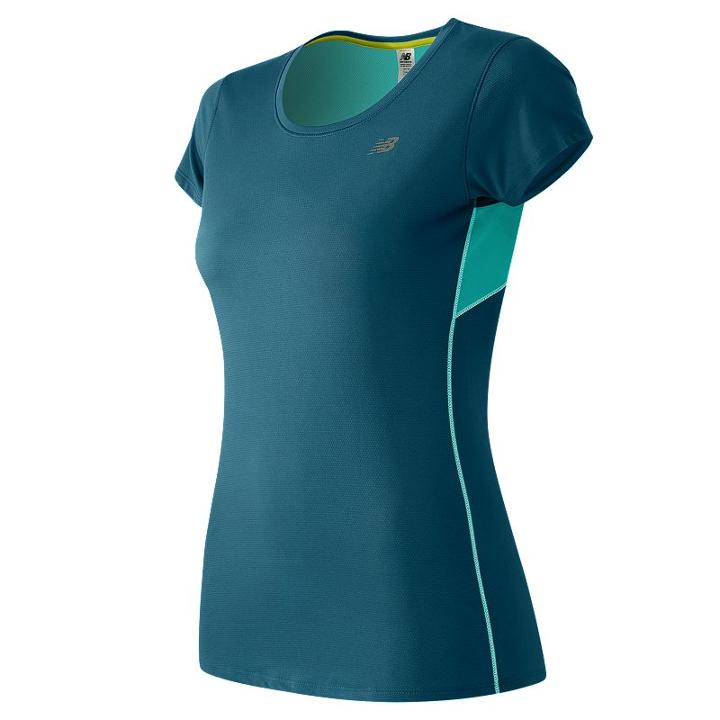 Women's New Balance Accelerate Scoopneck Running Tee, Size: Xl, Med Green