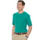 Men's Croft & Barrow&reg; Interlock Pocket Performance Tee, Size: Medium, Green