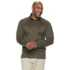 Big & Tall Sonoma Goods For Life&trade; Modern-fit Supersoft Sweater Fleece Mockneck Pullover, Men's, Size: L Tall, Med Brown