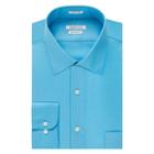 Big & Tall Van Heusen Regular-fit Solid Lux Sateen No-iron Spread-collar Dress Shirt, Men's, Size: 18.5 34/5b, Turquoise/blue (turq/aqua)