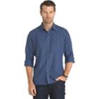 Big & Tall Van Heusen Untucked Slim-fit Button-down Shirt, Men's, Size: 4xb, Blue