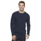 Men's Apt. 9&reg; Premier Flex Modern-fit Stretch Tee, Size: Large, Dark Blue