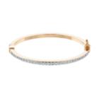 Diamond Mystique Kids' Bangle Bracelet, Women's, Size: 6, Yellow