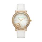 Laura Ashley Crystal Flower Watch - La31013yg, Women's, White