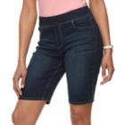 Women's Croft & Barrow&reg; Pull-on Bermuda Shorts, Size: 4, Blue