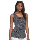 Women's Croft & Barrow&reg; Pintuck Tank, Size: Medium, Lt Purple