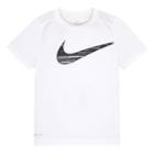 Boys 4-7 Nike Logo Dri-fit Graphic Tee, Size: 4, White