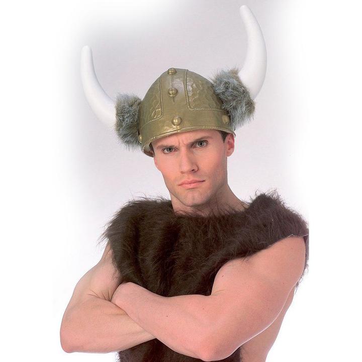 Deluxe Viking Costume Helmet - Adult, Brown