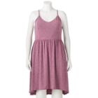 Juniors' Plus Size So&reg; High-low Hem Fit & Flare Dress, Girl's, Size: 2xl, Purple