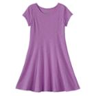 Girls 4-10 Jumping Beans&reg; Princess Seam Skater Dress, Size: 6x, Med Purple