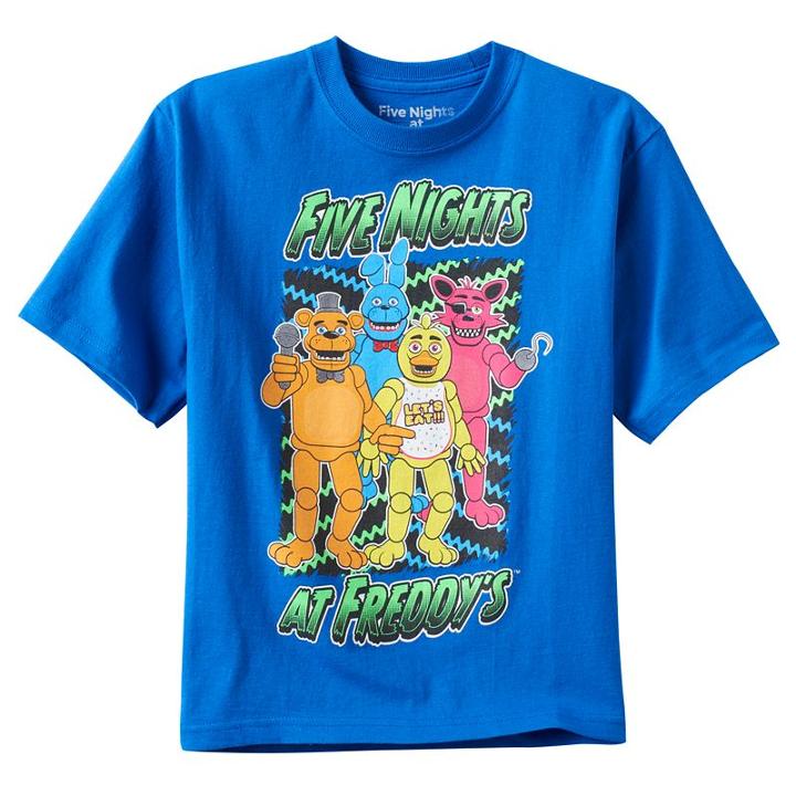 Boys 4-7 Five Nights A Freddy's Graphic Tee, Boy's, Size: S(4), Brt Blue