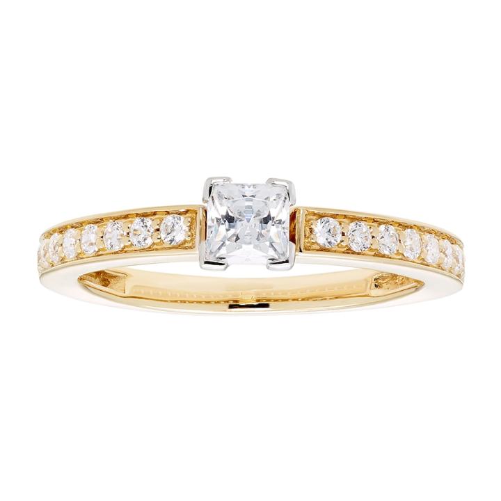 14k Gold 3/4 Carat T.w. Igl Certified Diamond Princess Cut Engagement Ring, Women's, Size: 7.50, White