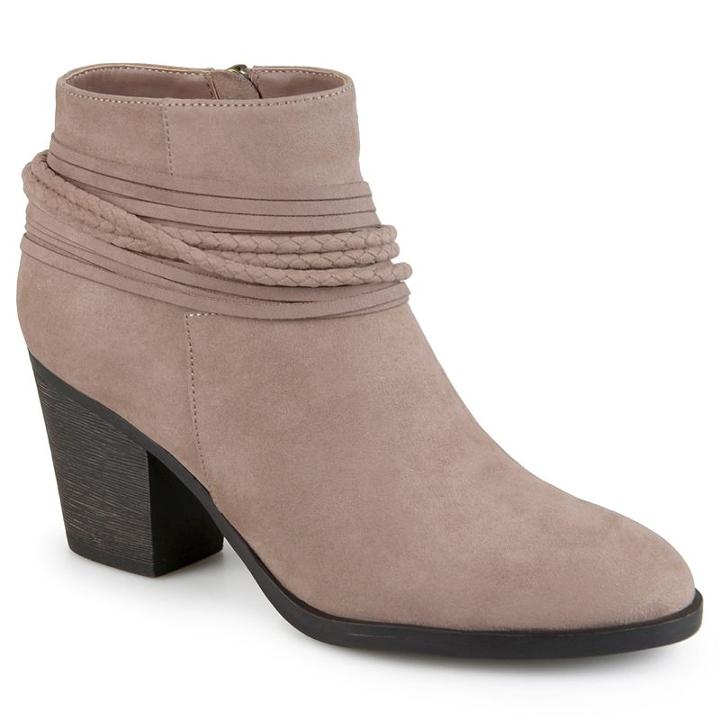 Journee Collection Ceres Women's Ankle Boots, Girl's, Size: Medium (7), Brown