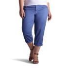 Plus Size Lee Chino Crop Pants, Women's, Size: 20 - Regular, Dark Blue