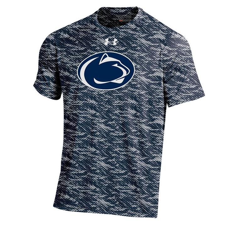 Men's Under Armour Penn State Nittany Lions Tech Novelty Tee, Size: Small, Blue (navy)
