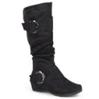 Journee Collection Jester Women's Knee-high Boots, Girl's, Size: 9 M Xwc, Black