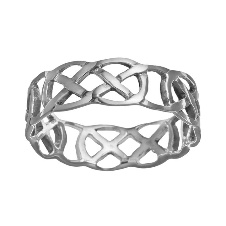 Sterling Silver Celtic Thumb Ring, Women's, Grey