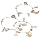Mom & I Love You To The Moon And Back Charm Bangle Bracelet Set, Women's, Multicolor