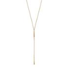 14k Gold Bar Link Lariat Necklace, Women's, Size: 18, Yellow