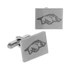 Fiora Stainless Steel Arkansas Razorbacks Team Logo Cuff Links, Men's, Multicolor