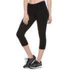Juniors' So&reg; Lattice-trim Capri Leggings, Girl's, Size: Medium, Black