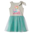 Girls 4-7 Num Noms Sweet Graphic Tulle Dress, Girl's, Size: 6, Med Beige