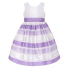 American Princess Striped Burnout Dress - Girls 7-16, Girl's, Size: 14, Purple Oth