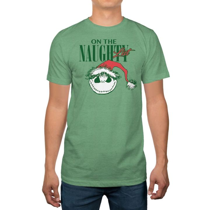 Big & Tall Nightmare Before Christmas Jack Skellington Tee, Men's, Size: 4xb, Green Oth