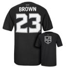 Men's Reebok Los Angeles Kings Dustin Brown Premier Tee, Size: Large, Black