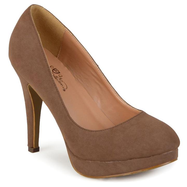 Journee Collection Madi Women's Platform High Heels, Girl's, Size: 9, Dark Beige