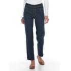 Petite Recreation Straight-leg Pull-on Jeans, Women's, Size: 4 Petite, Med Blue