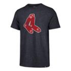 Men's '47 Brand Boston Red Sox Throwback Tee, Size: Medium, Blue (navy)