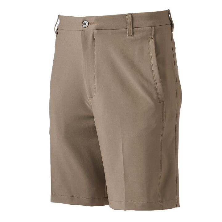 Men's Lee Crosstour Classic-fit Flat-front Shorts, Size: 38, Beig/green (beig/khaki)
