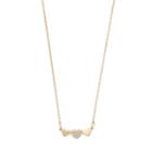 Lc Lauren Conrad Heart Trio Necklace, Women's, Gold
