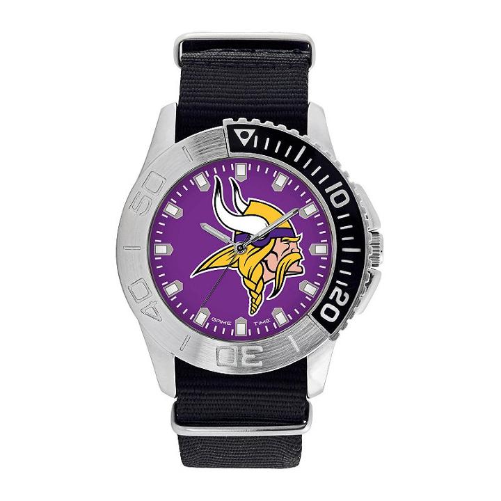 Game Time, Men's Minnesota Vikings Starter Watch, Black