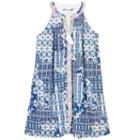 Speechless, Girls 7-16 Tassel Tie Printed Shift Dress, Girl's, Size: 16, Blue Other