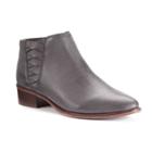 Candie's&reg; Women's Woven Shaft Ankle Boots, Girl's, Size: 8.5, Med Grey