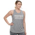 Plus Size Tek Gear&reg; Graphic Tank Top, Women's, Size: 1xl, Med Grey