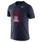 Men's Nike Arizona Wildcats Football Icon Tee, Size: Xxl, Blue (navy)