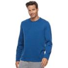 Men's Croft & Barrow&reg; Fleece Crewneck Tee, Size: Xl, Dark Blue