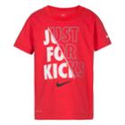 Boys 4-7 Nike Just For Kicks Logo Graphic Tee, Size: 7, Brt Red