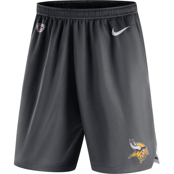 Men's Nike Minnesota Vikings Knit Shorts, Size: Small, Grey (anthracite)