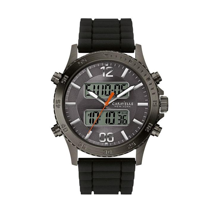 Caravelle New York By Bulova Men's Analog & Digital Watch - 45b132, Black