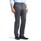 Men's Lee Performance Series Xtreme Comfort Khaki Straight-fit Flat-front Pants, Size: 36x34, Grey (charcoal)
