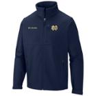 Men's Columbia Notre Dame Fighting Irish Ascender Softshell Jacket, Size: Small, Med Blue