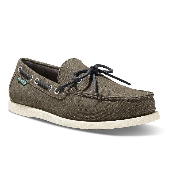 Eastland Yarmouth Canvas Camp Men's Moccasins, Size: Medium (10.5), Black