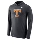 Men's Nike Tennessee Volunteers Dri-fit Hooded Tee, Size: Medium, Grey (anthracite)