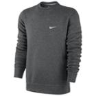 Men's Nike Swoosh Fleece Crew, Size: Small, Grey
